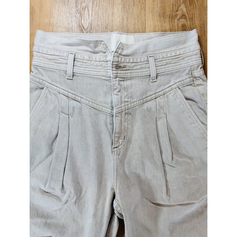 Citizens of Humanity Women's Jeans Beige Size 28 Maeve Pleated Jean High Rise - Picture 3 of 5